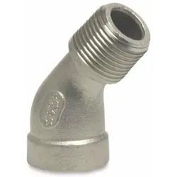 Edelstahl Winkel, Gewindefitting Edelstahl, 45 Grad, 3/8 Zoll, V4a