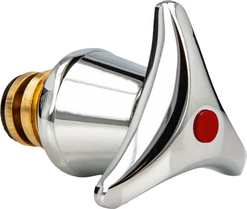 tecuro Hahnoberteil Sanitäroberteil 3/8 Zoll, mit Dreisterngriff, für Armaturen - rot