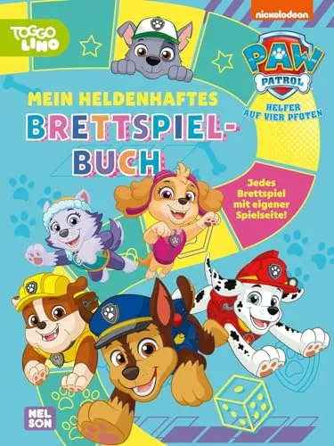 PAW Patrol Mitmachbuch: Mein heldenhaftes Brettspielbuch: Jedes Brettspiel mit eigener Spielseite! | Einfache Gesellschaftsspiele für den Familien-Spieleabend zu Hause ab 4 Jahren