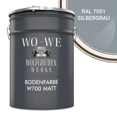 WO-WE Bodenversiegelung W700 MATT - Strapazierfähige Bodenfarbe - Bodenbeschichtung für Beton, Putz und Holz. Hoch belastbar, leicht zu reinigen und geruchsneutral. Ideal für Innenräume, sofort nutzbar mit hoher Ergiebigkeit von 5-8 m²/Liter.