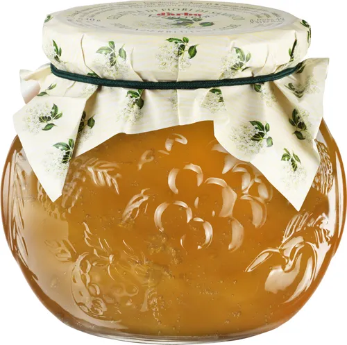 Food-United HOLUNDERBLÜTEN-GELEE naturrein 640g im Dekorglas von DARBO