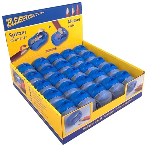 Bleispitz Spitzer für Zimmermannsbleistifte und Signierkreiden - Anspitzer speziell für Zimmermannsbleistifte und Kreiden. Hohe Schärfe für präzise Spitzen, ideal für Baustellen und Werkstätten. Robustes Material garantiert Langlebigkeit und einfache Handhabung.