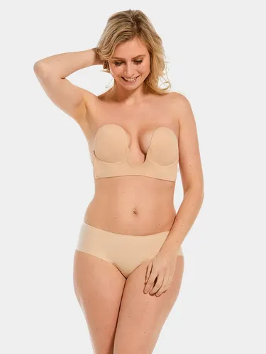 Magic LUve Bra Beige - Trägerloser Multifunktions-BH für Damen - Funktionsunterwäsche: Der LUve Bra von MAGIC bietet hervorragenden Halt und Tragekomfort mit selbstklebendem Design. Ideal für schulterfreie Styles und tief ausgeschnittene Kleider - unsichtbar und wiederverwendbar!