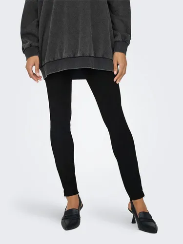 ONLY ONLPEONY Life HW Rib Zip Legging CC PNT - Stylische Damen-Leggings von ONLY mit praktischem Reißverschluss, perfekt für einen modernen Look und hohen Tragekomfort.
