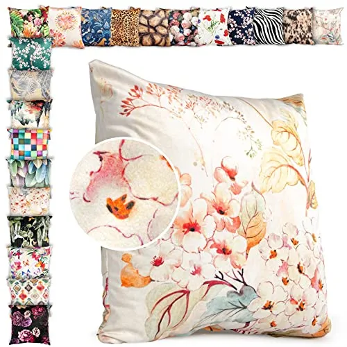ANRO Kissenbezug Kissenhülle Kissen Deko-Kissen Sofa Kissen Couch Kissen Julie 40x40cm ohne Füllung