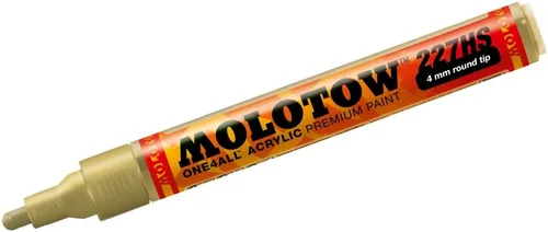 MOLOTOW Permanentmarker Permanentmarker One4All 227 HS nachfüllbar 4mm metallic gold
