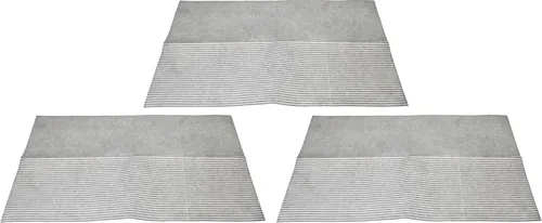 vhbw 3x Universal-Filter Vliesfilter für diverse 60 cm Dunstabzugshauben - 57 x 47 x 0,3 cm, Mikrovlies