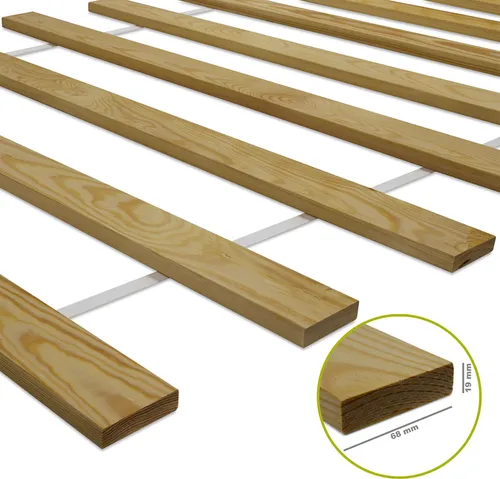 Lattenrost 70 x 200 cm Bettrost Rollrost | Rolllattenrost aus Kiefernholz