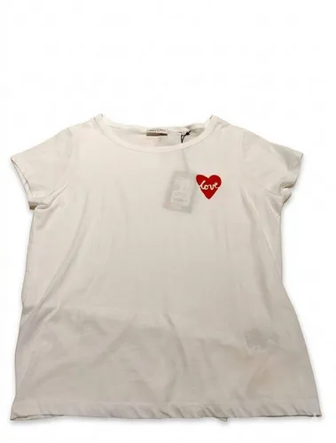 Marc O'Polo Damen T-Shirt mit ovalem Ausschnitt, Regular Fit, Weiß (White), M - T-Shirts für Damen, hochwertiges Material für hohen Tragekomfort und zeitlosen Stil.