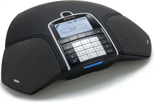 Konftel 300Wx - Schnurloses Konferenztelefon in Grau - Festnetztelefon mit schnurloser Freiheit und bis zu 60 Stunden Sprechzeit. Ideal für Konferenzen in mittleren Räumen bis 30 m². Unterstützt HD-Sound und USB-Anschluss für VoIP-Gespräche.