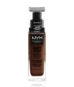 NYX Professional Makeup Can't Stop Won't Stop 24-Hour Foundation Flüssige Foundation 30 ml Nr. 24 - Deep Espresso