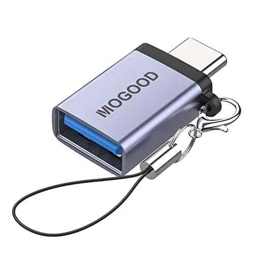 MOGOOD Adapter USB C auf USB 3.0, USB-C Stecker auf USB 3.0 Buchse Adapter, Thunderbolt 4/3 auf US B-3 A dapter für MacBook Pro, Air, Chromebook, Pixelbook, Microsoft Surface, Samsung Galaxy und mehr