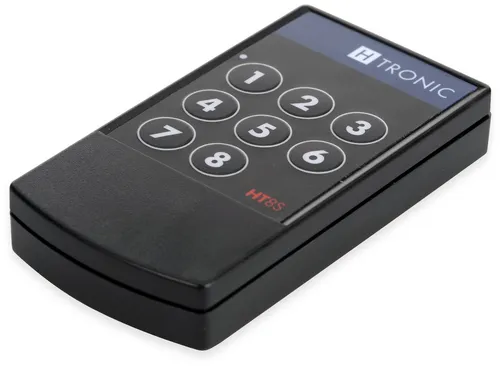 H-Tronic HT8S Funksender 8-Kanal - Sonstige Haustechnik mit abhörsicherer AES128-Verschlüsselung und 32 einlernbaren Sendern für flexible Anwendungen.