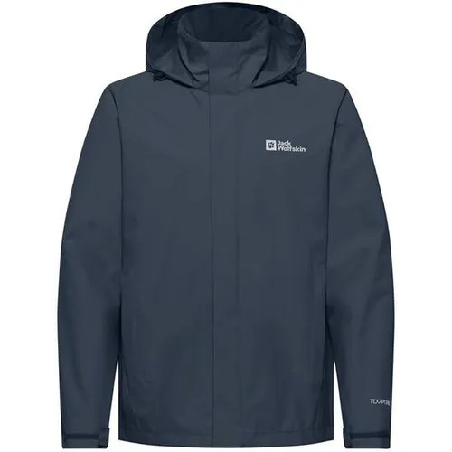 Jack Wolfskin Trailtime 2L Jacke Herren - Dunkelblau - XXL - Funktionsjacke für Herren, wind- und wasserdicht mit TEXAPORE CORE-Technologie (Wassersäule 10.000 mm) – ideal für Outdoor-Abenteuer und sportliche Wanderungen.
