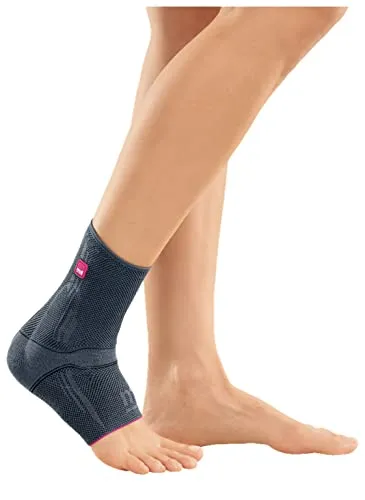 medi Levamed Sprunggelenkbandage unisex | silber | Größe V | Beidseitig tragbar