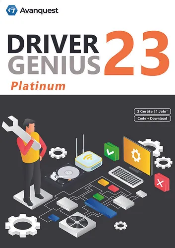 Driver Genius 23 Platinum / 3 Geräte / 1 Jahr / KEY (ESD)