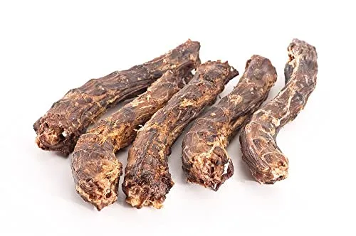 mascota vital - 500g Getrocknete Entenhälse für Hunde – Natürlicher Kausnack ohne Zusatzstoffe, schonend getrocknet, gut verträglich, hoher Fleischanteil, ideal für Allergiker & Senioren