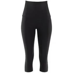 WINSHAPE Damen Functional Comfort ¾ Tights Hwl212c - High Waist Leggings in Schwarz, L EU - Leggings mit Bauch-Weg-Effekt durch High Waist-Bund, ultra weicher Stoff und temperaturregulierend. Perfekt für Fitness, Pilates, Yoga und Freizeit. Eco-friendly!