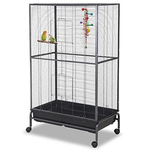 Montana Cages | Sittichkäfig, Käfig, Voliere, Vogelkäfig Kansas III - Antik in XXL für alle kleinen Freunde