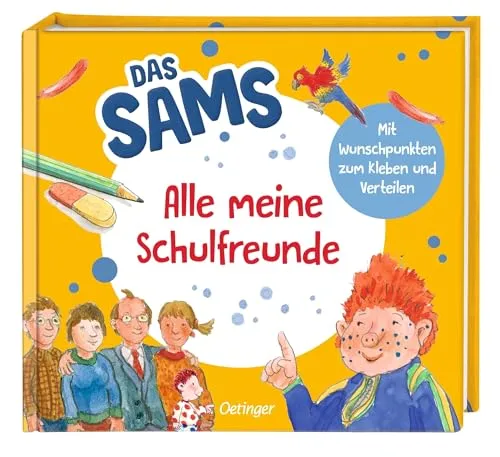 Das Sams. Alle meine Schulfreunde: Kreatives Freundebuch mit Platz für 24 Grundschulfreunde und 5 Lehrer
