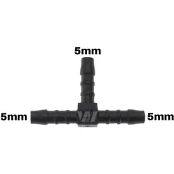 WamSter® T Schlauchverbinder Pipe Connector 5mm Durchmesser von WamSter®