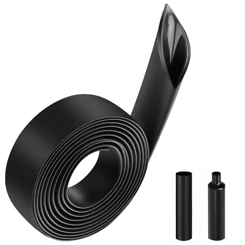Gaethra Schrumpfschlauch, 4:1 Schrumpfschlauch mit Kleber, 2m Schrumpfschlauch Wasserdicht, Gute Lsolierung, Korrosionsbeständig, für Elektrische Isolierung, Kabelreparatur, Anschluss (12mm*2M)
