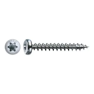 Spax Universalschraube 5 x 40 mm Halbrundkopf T-STAR plus Vollgewinde 4CUT WIROX A3J, 200 Stück
