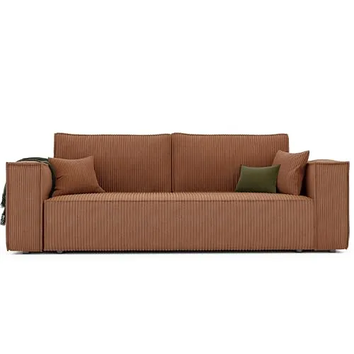 GREKPOL Schlafsofa mit Bettkasten 240x105 in orange von GrekPol