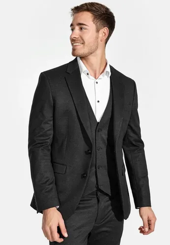 JEFF Herren Oscar Sakko mit Stretch | Elegantes Anzugjacke im Fischgrätenmuster - Sakkos für Herren, stilvolles Design mit schmalem Reverskragen und nachhaltiger Herstellung, ideal für elegante Anlässe und lässige Outfits.