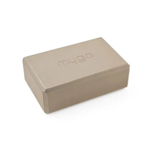 Myga Yoga Block | Rutschfest & Leicht | Support bei Yoga und Pilates Übungen | Ideal für Anfänger & Fortgeschrittene | 23 cm x 14,5 cm x 7,7 cm