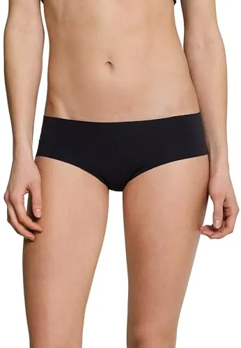 Schiesser Damen Invisible Panty Light Hipster-Höschen, Schwarz_161923, 42 EU