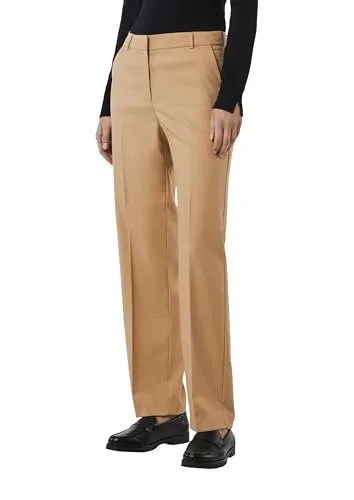 Comma Business-Hose mit Straight Leg und Twillstruktur