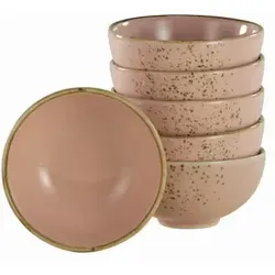 Creatable Dipschalenset 6-teilig, Hellrosa - Elegantes 6-teiliges Dipschalenset aus hochwertiger Keramik in Hellrosa, ideal für gesellige Abende und stilvolles Servieren.