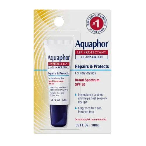 Aquaphor 72140010119 Lippenreparatur mit Schutz, kardierte Packung, 0,35 Unzen Fluid