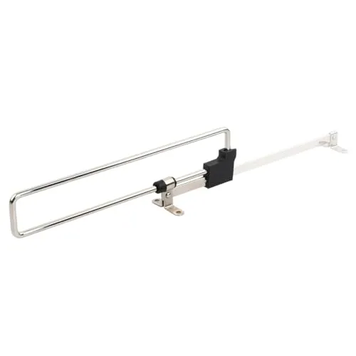 Amig - Ausziehbare Kleiderstange | Stahl | Maße: 350 mm | Silber | Ausziehbarer Kleiderbügel Ideal für Schränke oder Umkleidekabinen