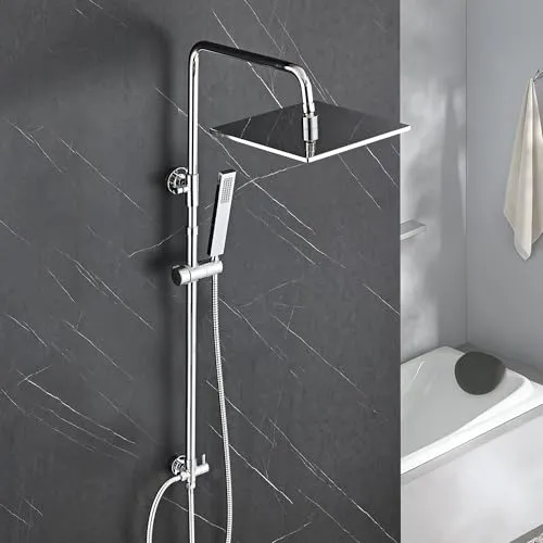 JOHO Regendusche Edelstahl 25x25 cm – Hochwertiges Duschsystem