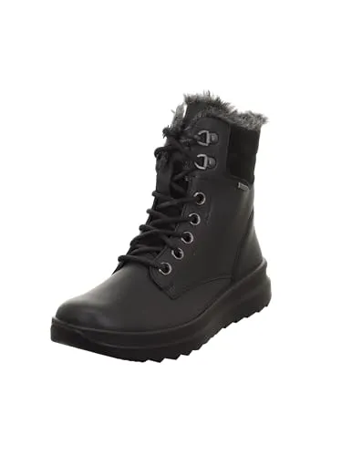 Legero Damen Dreamer Warm Gefütterte Gore-tex Schneestiefel, Schwarz 0100, 42 EU - Wanderschuhe mit GORE-TEX Membran für Wasserdichtigkeit und Atmungsaktivität, ideal für kalte Tage mit praktischem Innenzipp für schnellen Einstieg.