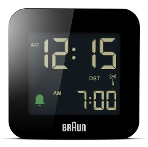 Braun BC08-DCF Alarm Clock in schwarz von Braun
