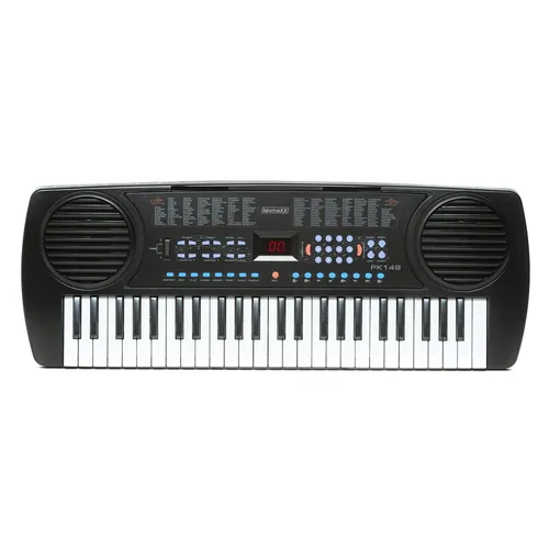 keymaXX PK 149 Kinder Keyboard, 49 Tasten, Mikrofon, Notenhalter & Lernfunktion