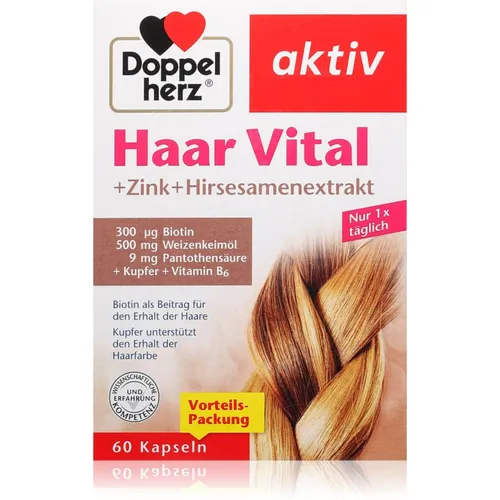 Produktbild Doppelherz Haar Vital+Zink+Hirseextrakt Kapseln 69 g