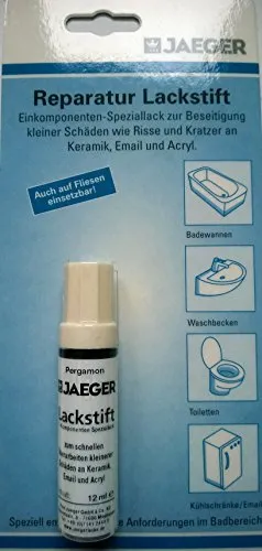 Jaeger Reparaturlack Lackstift für Sanitärlack, 12 ml