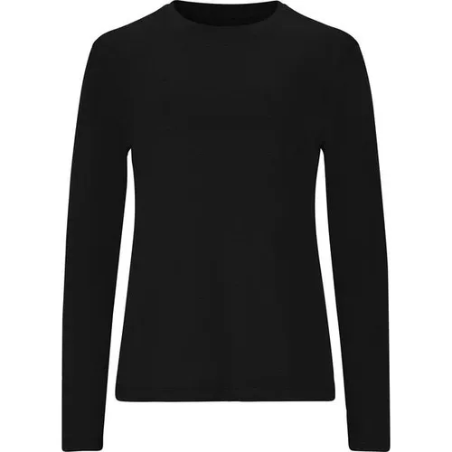 ENDURANCE Alvaly Melange L/S Tee - Funktionsshirt für Frauen, Gr 42 schwarz - Sportliches Longsleeve für aktive Tage im Freien, ideal für Roadrunning und Workout. Hochwertiger Stretchstoff für optimalen Komfort!
