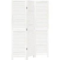 vidaXL 3-teiliges Paravent-Set aus Paulownia - Gestalte deinen Raum mit diesem eleganten Raumteiler aus robustem Paulowniaholz. Flexibel faltbar und leicht zu reinigen, sorgt er für stilvollen Sichtschutz in jedem Innenraum.