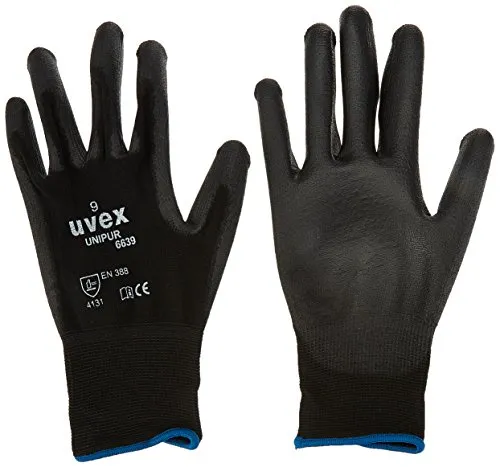 Uvex 60248 9 Unipur 6639 Sicherheit Handschuh, Größe: 9, Schwarz