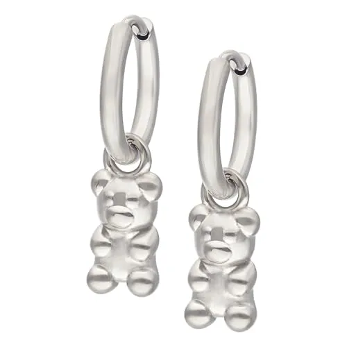 Wildcat Little Gummi Bear Hoops Ohrhänger - Kleine Klappcreolen mit einzigartigen Charms, perfekt für jeden Style! Langlebig, hautverträglich und wasserfest, ideal für den täglichen Einsatz.