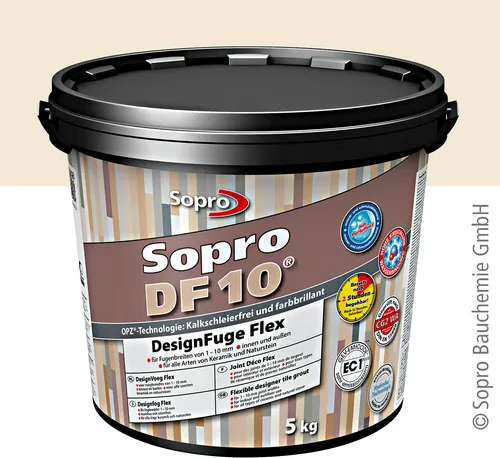 Sopro DF 10 Fliesen 5 kg Design Fuge Fugenmasse Fugenmörtel 1-10mm jasmin-28