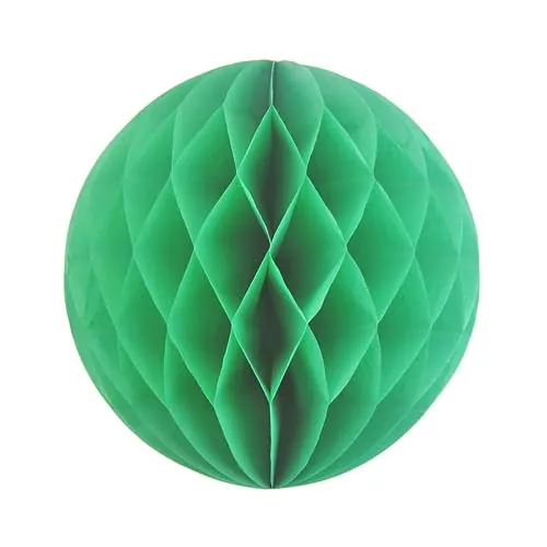 Wabenball 20cm ( grün 580 ) // Wabenkugel Honeycomb Hänge Deko Ballon Laternen Aufhänger Waben Bälle Papier Pompons Dekoration Geburtstag Party Hochzeit 1