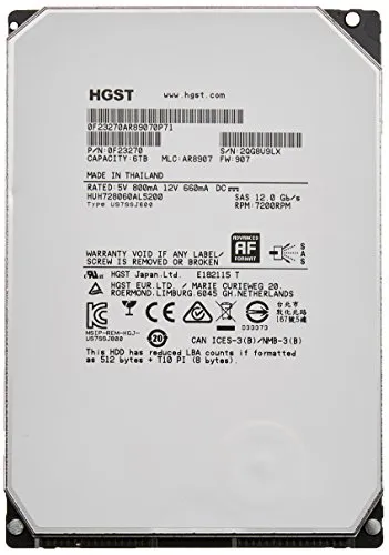 HGST Ultrastar He8 6TB Serial ATA III Interne Festplatte -Interne Festplatten (6TB, Serial ATA III, 7200 RPM, 3.5