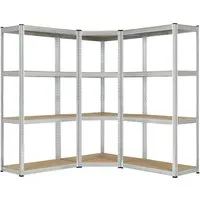 Juskys Schwerlastregal 3er Regalsystem