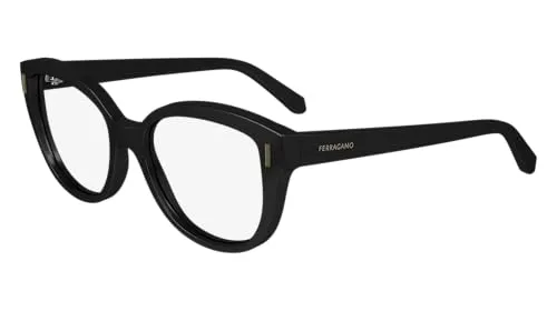 Salvatore Ferragamo Unisex SF2994 Sonnenbrille, 001 Black, 53 - Sonnenbrille für Damen, stilvolles Design von Salvatore Ferragamo mit schützendem Etui und UV-Schutz für perfekten Tragekomfort.